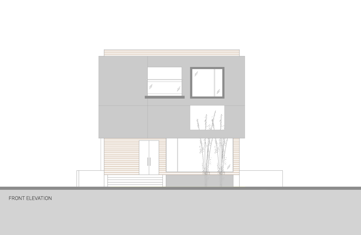 Front Elevation of the 4Walls Residence in Alabang, Manila