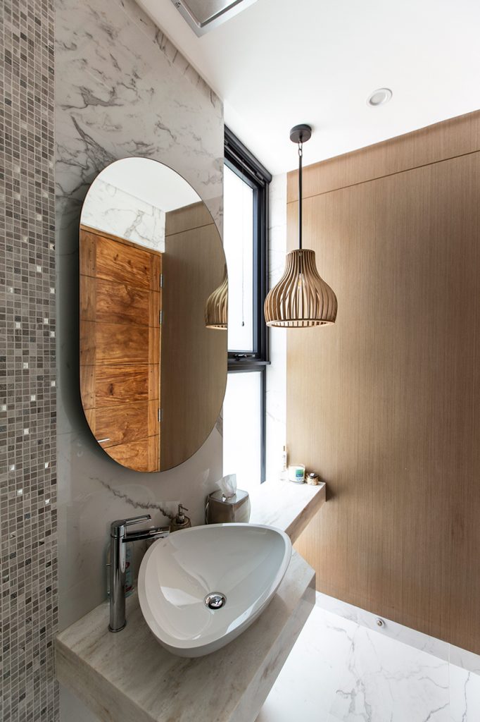 Modern and sophisticated Powder room in the C3 Residence