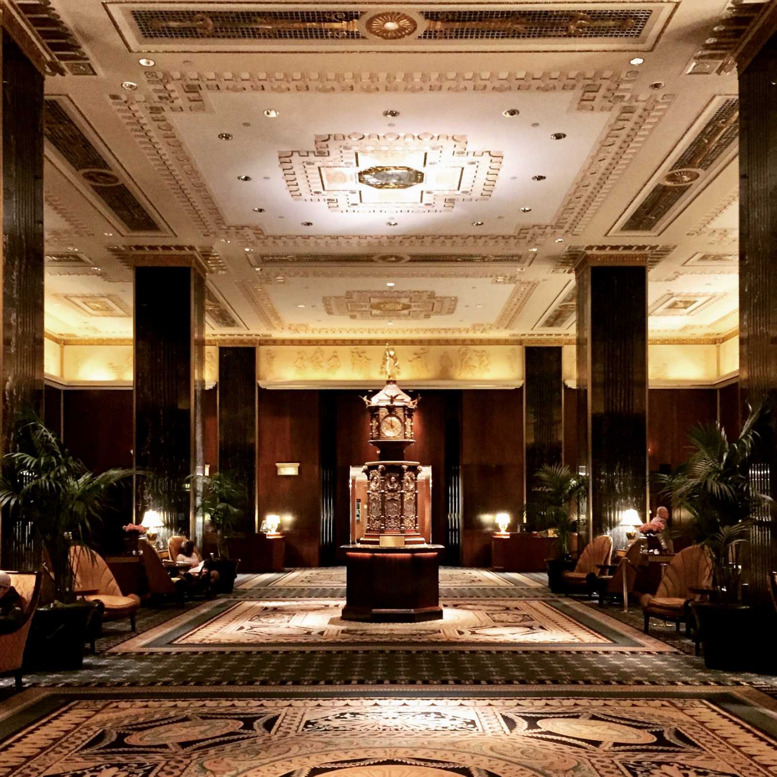 Lobby of Waldorf Astoria, New York