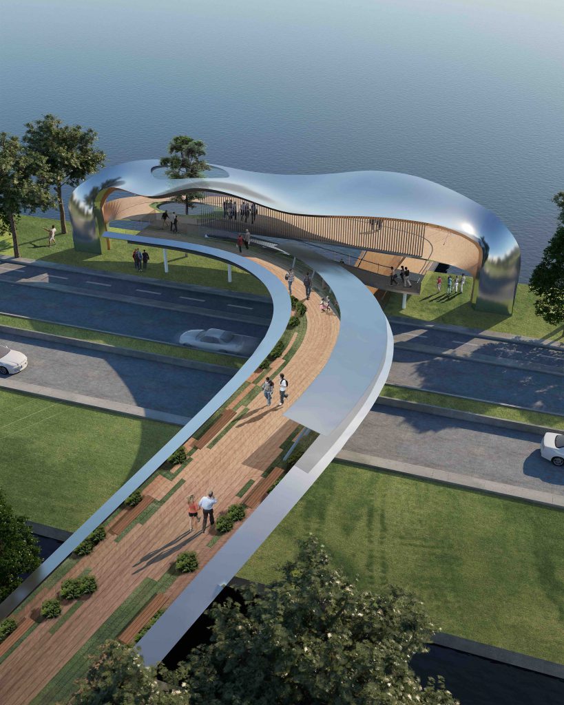 2020 C-6 Pedestrian Bridge Walkway by WTA Architecture and Design Studio
