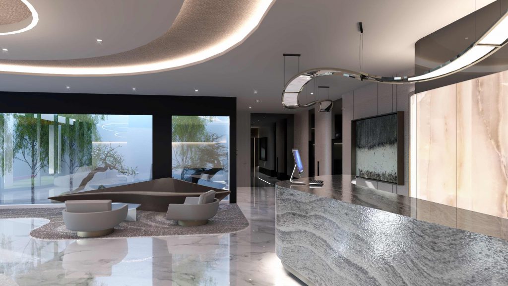 Silhouette Lobby and Reception_WTA Architecture and Design Studio
