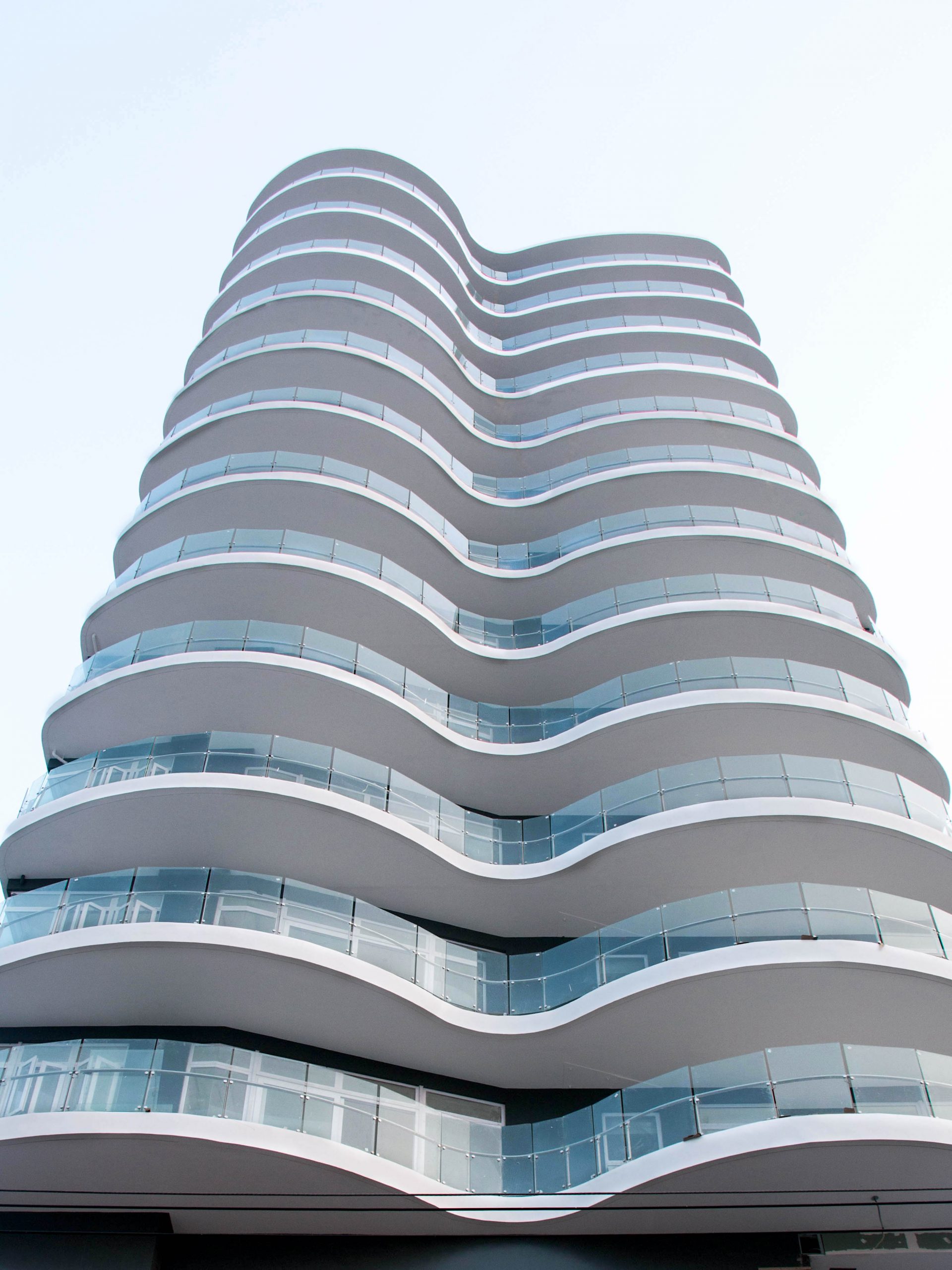 Twelve Luxury Flats featuring a curved facade that creates a soft iconic addition to the San Juan Skyline