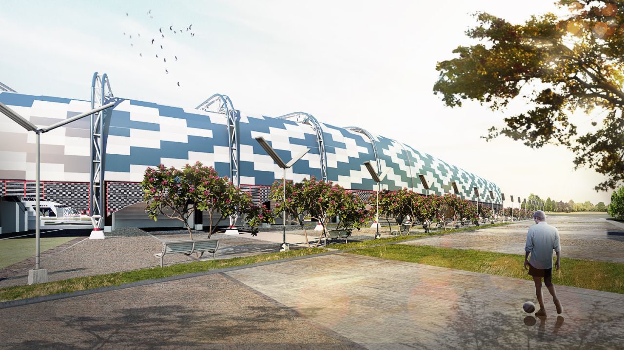 The façade design showcases an Ilocano fabric that represents culture and gives the stadium its own identity and distinction.