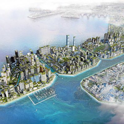 Horizon Manila - The three islands of the 419 hectare Horizon Manila project is planned to encompass a vast diversity of communities that all function together as a complete city