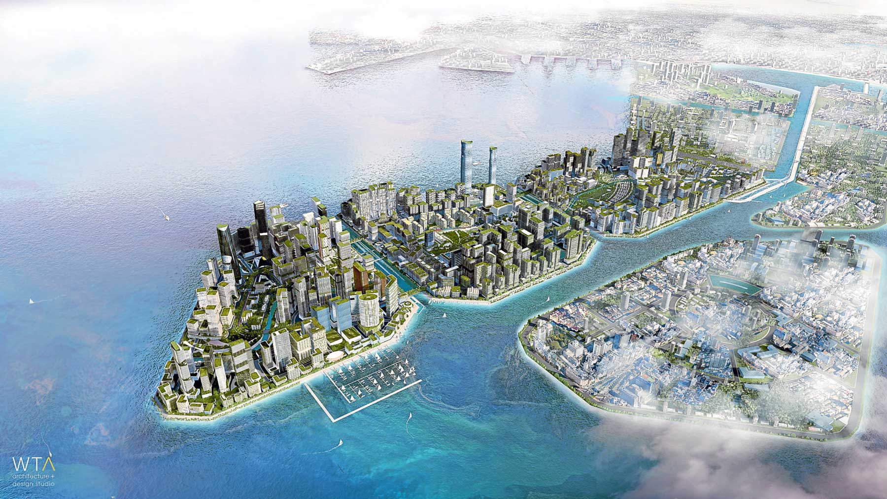 The three islands of the 419 hectare Horizon Manila project is planned to encompass a vast diversity of communities that all function together as a complete city