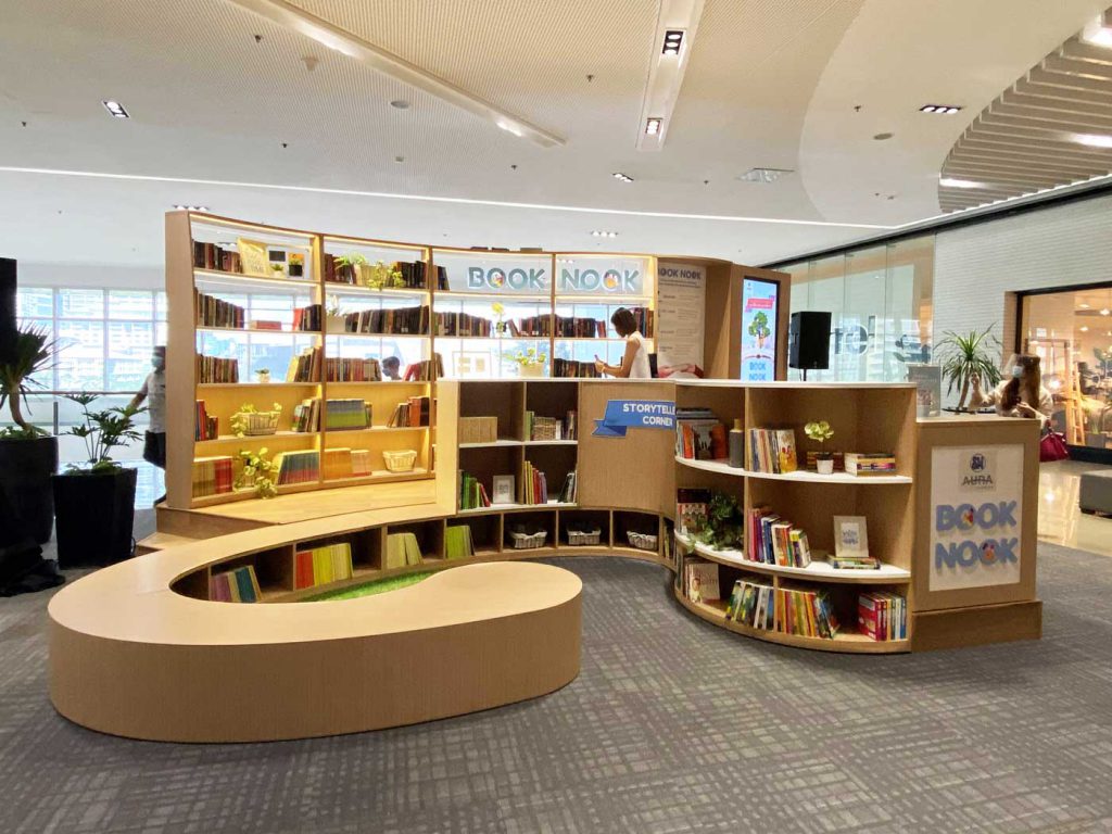 Book Nook, an open and free tiny library located in SM Aura designed for the pursuit of active learning through engagement.