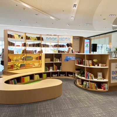 Book Nook, an open and free tiny library located in SM Aura designed for the pursuit of active learning through engagement.