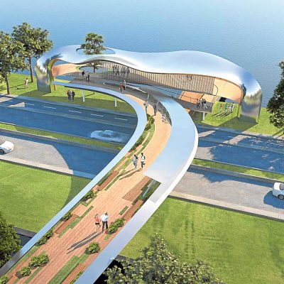 The Nest by WTA seeks to create a visual connection between road networks and pedestrian paths to encourage exploration of the surrounding scenery and vista and introduce a new perspective of Laguna de Bay.