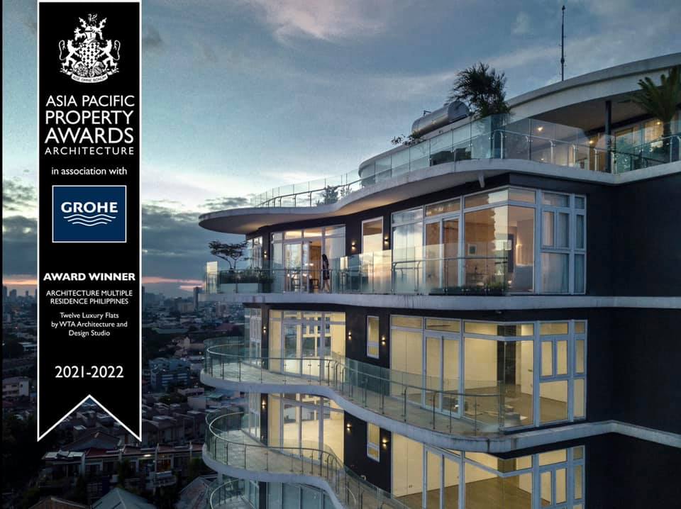 Twelve Luxury Flats wins the Asia Pacific Property award